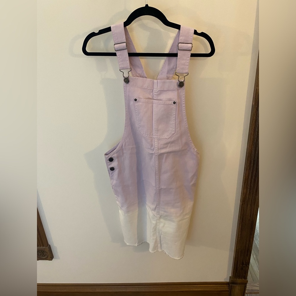 Lavender and White Overall Jumper
